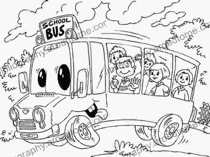 A Child Happily Colouring The Wheels On The Bus Bus Colouring In. The Wheels On The Bus: Bus Colouring In