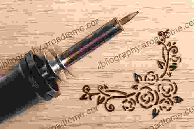 A Close Up Of A Pyrography Pen, With Its Fine Tip Glowing, Poised To Create Intricate Designs On A Wooden Surface. Pyrography: A Beginner S Guide To Learning Wood Burning Techniques And Patterns