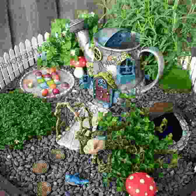 A Collection Of Miniature Gardens, Each With Its Own Unique Design And Plant Life. Fairy Gardening 101: How To Design Plant Grow And Create Over 25 Miniature Gardens