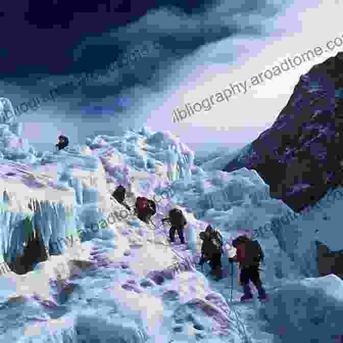 A Group Of Adventurers Standing On A Frozen Landscape, Looking Out At A Vast Expanse Of Ice And Snow. The Adventurers Are Wearing Thick Fur Clothing And Carrying Backpacks And Weapons. The Sky Is A Deep Blue, And The Sun Is Setting, Casting A Warm Glow Over The Scene. Lords Of The Ice Moons: A Scientific Novel (Science And Fiction)