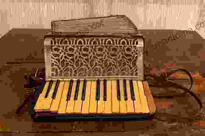 A Vintage Accordion On A Wooden Table The Accordion A Great Craft