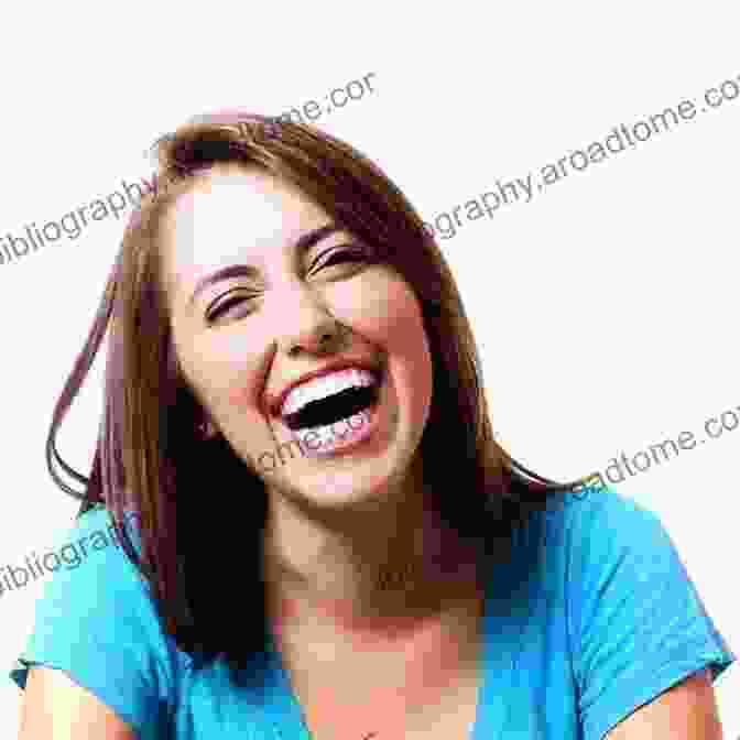 A Woman Laughing While Holding A Copy Of The Book Laughter Is The Best Medicine Laughter Is The Breast Medicine