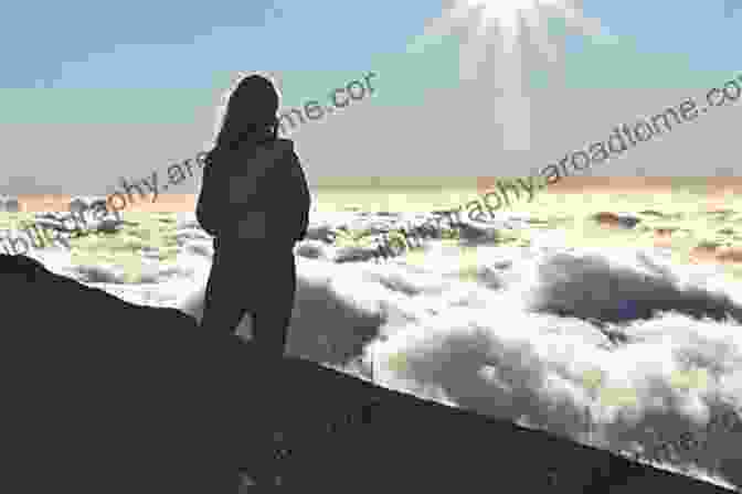 A Woman Standing On A Mountaintop, Surrounded By Clouds. Reckoning With Darkness (Passing Through Darkness 4)