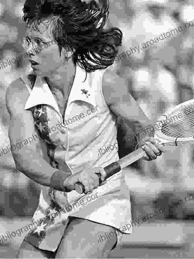 A Young Billie Jean King Playing Tennis Weathering The Storm Ellen Evert Hopman