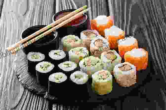 An Assortment Of Fresh And Colorful Sushi Rolls Thai And Nordic Cookbook: 2 In 1: 140 Recipes For Traditional Food From Scandinavia And Asia