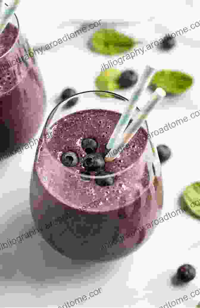 Antioxidant Anti Inflammatory Smoothie With Blueberries, Tart Cherry Juice, Ground Turmeric, Pineapple, And Plain Yogurt Smoothies For Runners: Healthy Smoothie Recipes For Running And Workout Training