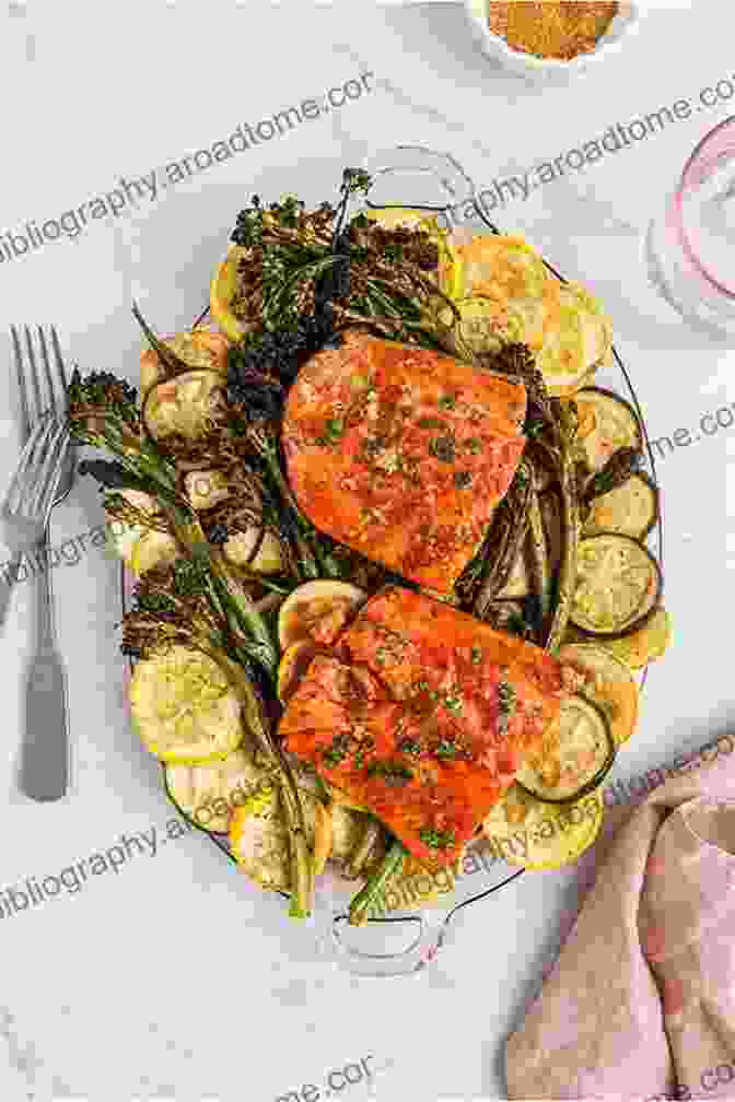 Baked Salmon With Roasted Vegetables HEALTHY COOKING: Clean Eating Mediterranean Diet My Spiralized Cookbook And Dump Dinners Box Set: Over 100 Delicious And Healthy Recipes For You And Your Family