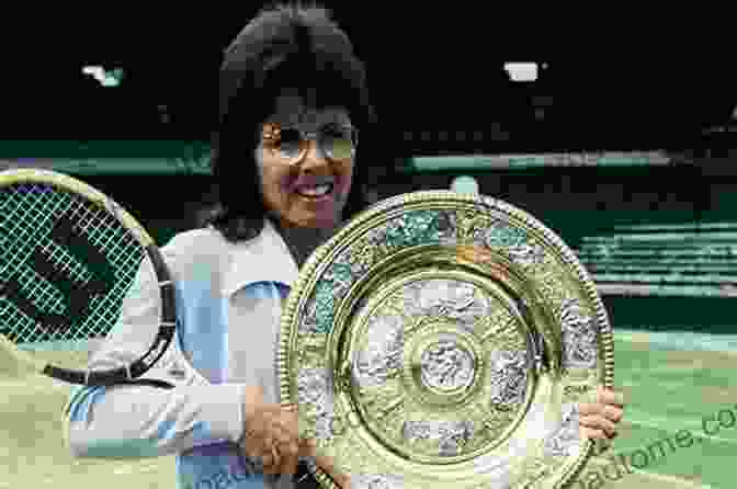 Billie Jean King Holding The Wimbledon Trophy Weathering The Storm Ellen Evert Hopman