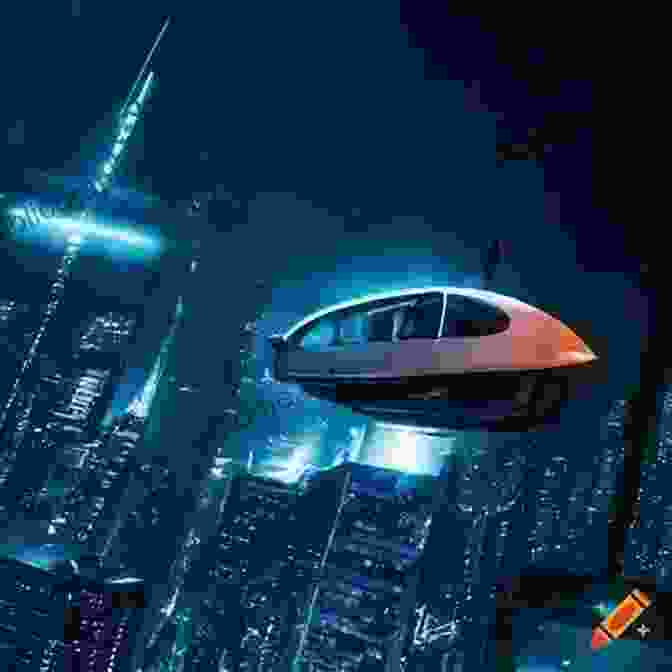 Futuristic Aerocar Concept Vehicle Soaring Above A Cityscape BEST FUTURISTIC TRAVEL VEHICLES Fabio Benzi