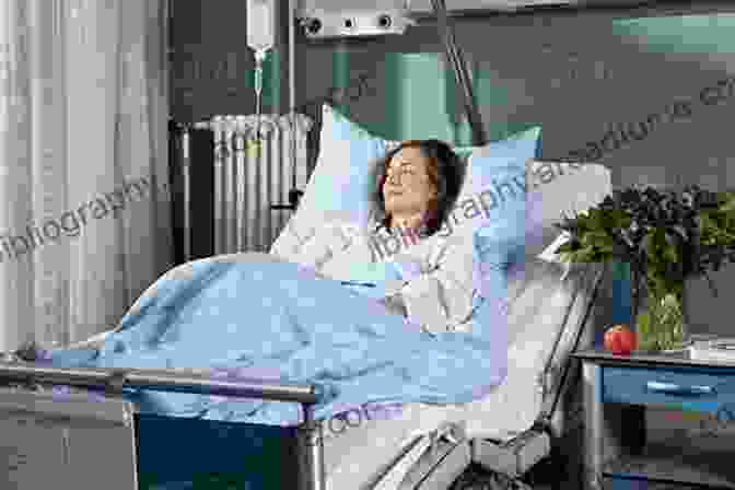 Heidi, A Kind And Compassionate Young Woman, Sits Beside A Patient In A Hospital Bed, Her Hand Gently Resting On Their Forehead. Monkey Senses (Ash Monkey) Eve Heidi Bine Stock