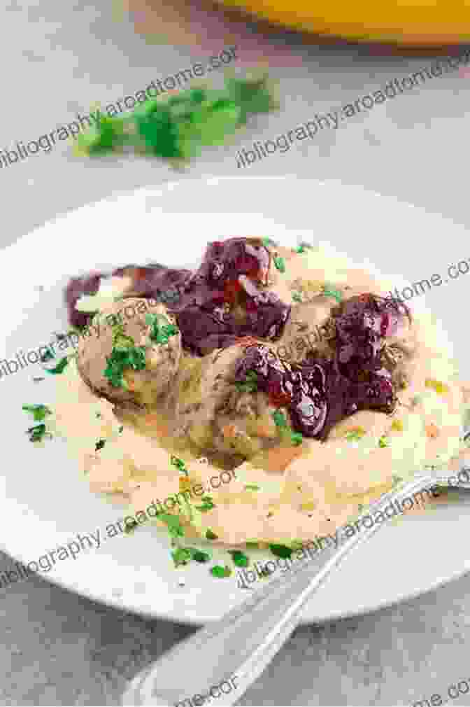 Homemade Norwegian Meatballs Served With Lingonberry Jam Thai And Nordic Cookbook: 2 In 1: 140 Recipes For Traditional Food From Scandinavia And Asia