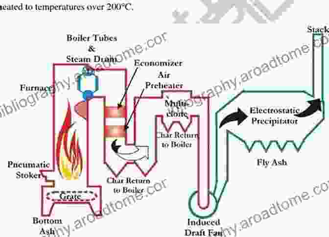 Illustration Of The Biomass Combustion Process, Showing The Different Stages Of Ignition, Sustained Combustion, And Burnout. Steam Generation From Biomass: Construction And Design Of Large Boilers