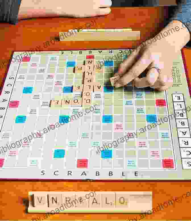 Image Of A Scrabble Board Showcasing Strategic Plays Of Words For Scrabble Players