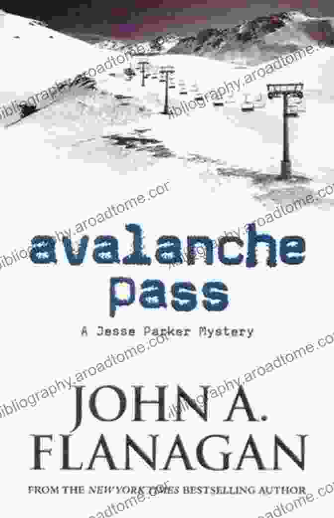 Intriguing Book Cover Of 'Avalanche Pass' Featuring A Snowy Mountain Pass And A Silhouette Of Jesse Parker. Avalanche Pass (A Jesse Parker Mystery 2)