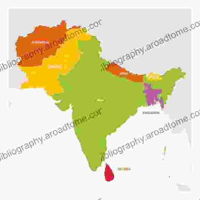 Map Of South Asia, Showcasing The Countries Of India, Pakistan, Bangladesh, Sri Lanka, Nepal, Bhutan, Afghanistan, And The Maldives A History Of Modern South Asia: Politics States Diasporas