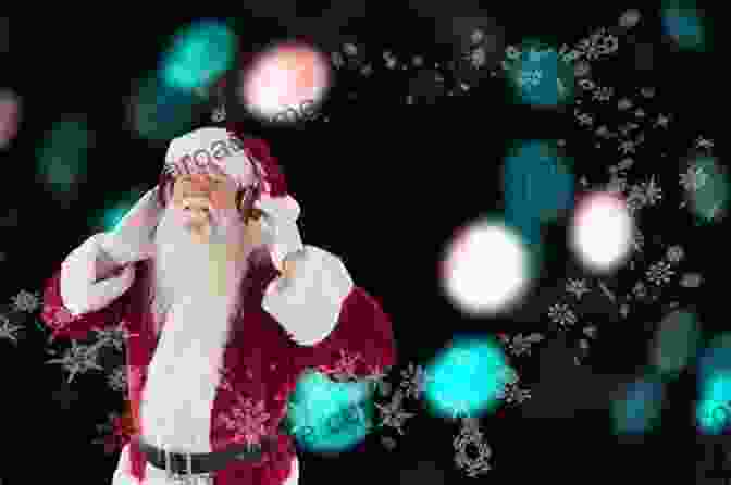 Santa Claus With Twinkling Lights And A Cheerful Musical Tune. Funny Faces Santa Claus: With Lights And Sound