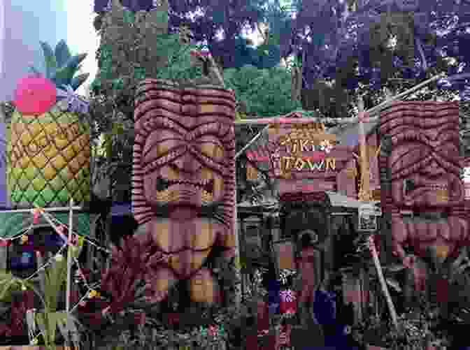 The Vibrant International Market Place In Waikiki, Featuring A Collection Of Tiki Sculptures And Polynesian Inspired Buildings. Waikiki Tiki: Art History And Photographs